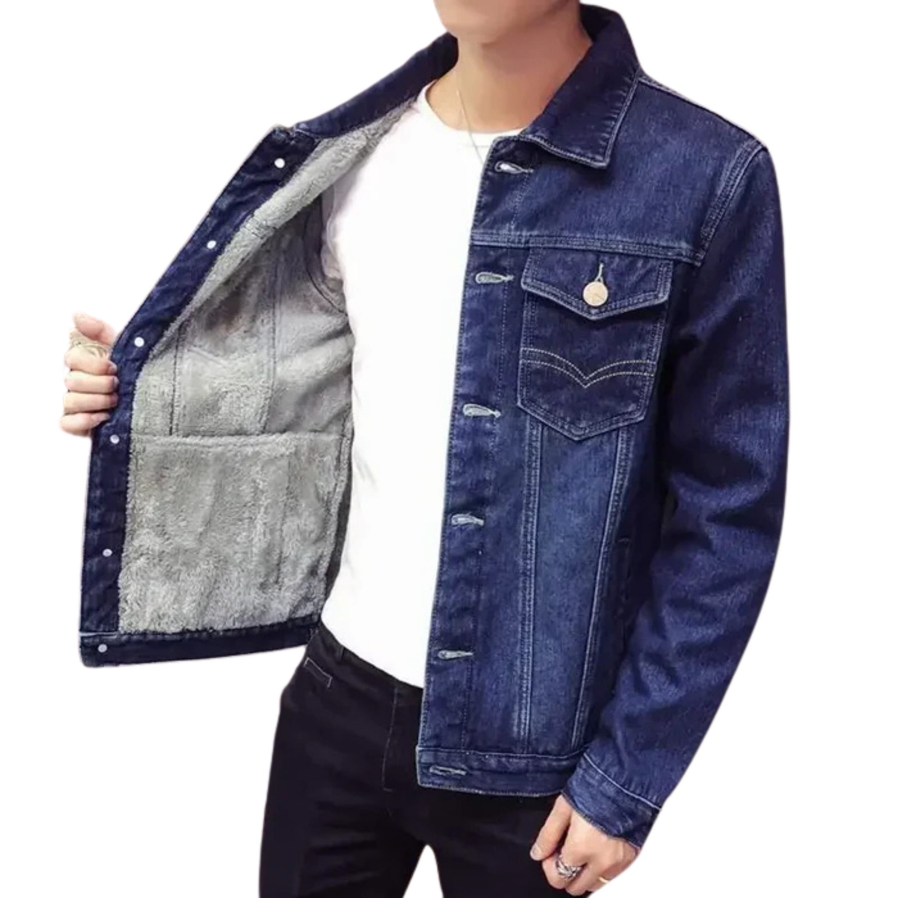 Jaqueta Jeans Masculina Kingsmen KM133