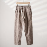 Calça de Linho Listrada Masculina Kngsmen KM008