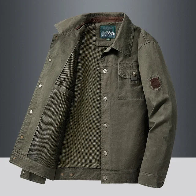 Jaqueta Casual Masculina em Algodão Kingsmen KM183
