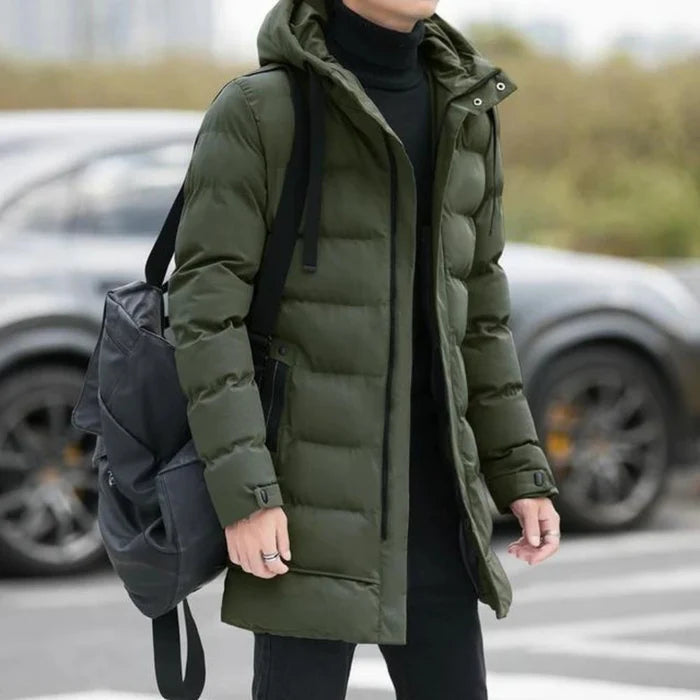 Jaqueta Puffer Masculina Alongada Kingsmen KM076