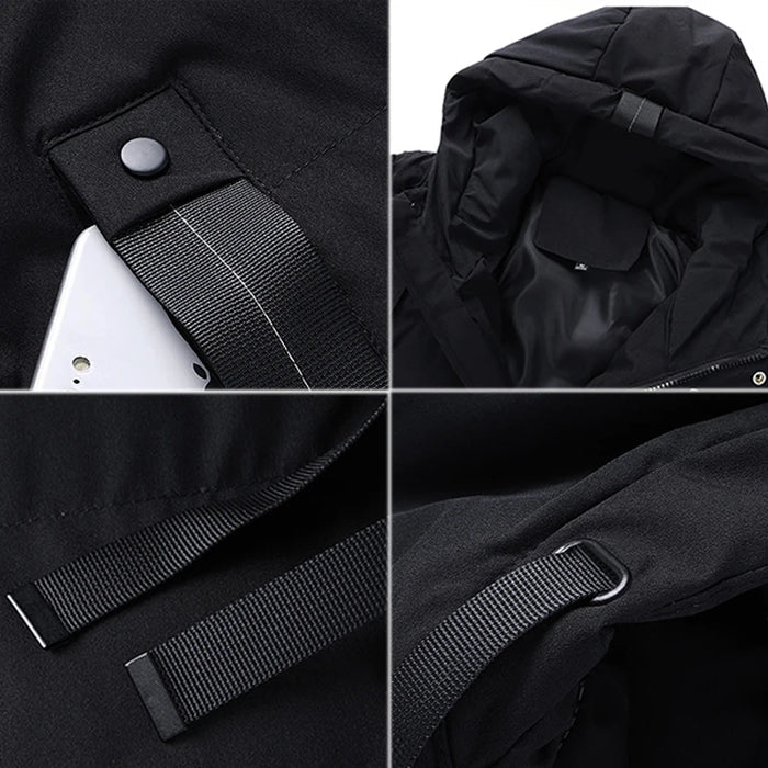Jaqueta Puffer Masculina Alongada Kingsmen KM076