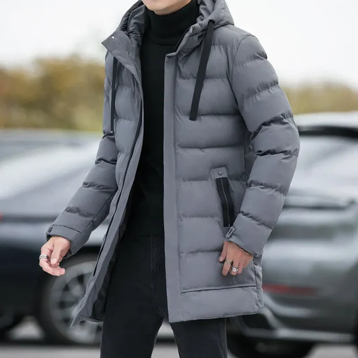 Jaqueta Puffer Masculina Alongada Kingsmen KM076