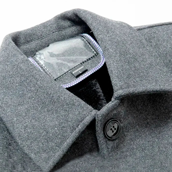 Sobretudo Masculino Curto de Lã Kingsmen KM211