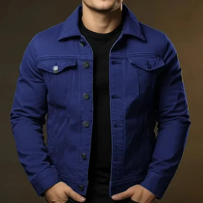 Jaqueta Jeans Masculina Slim Kingsmen KM073