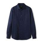 Camisa de Linho Lisa Masculina Kingsmen KM347