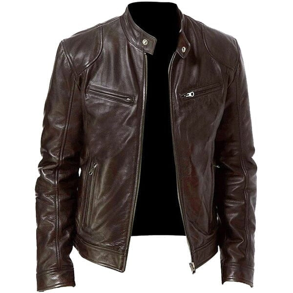 Jaqueta de Couro Masculina Kingsmen KM095