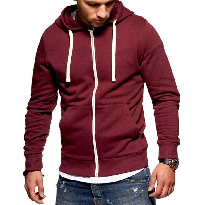 Jaqueta Moletom Masculina com Capuz e Zíper Kingsmen KM092