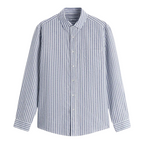 Camisa Masculina em Linho Listrada Kingsmen KM358