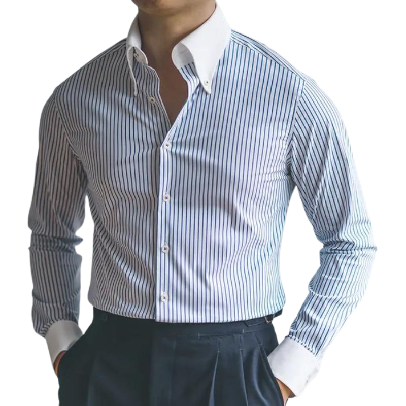 Camisa Social Listrada Masculina Kingsmen KM053