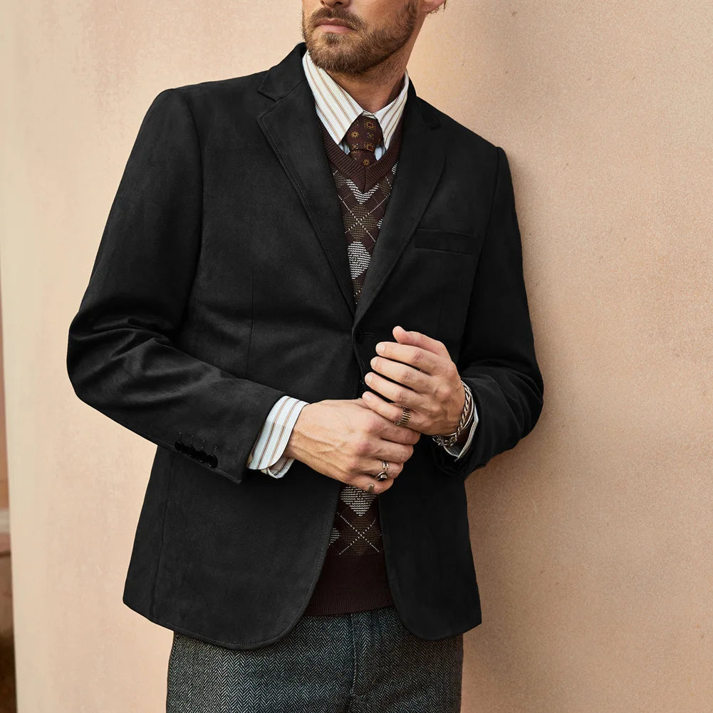 Blazer Masculino em Camurça Kingsmen KM353