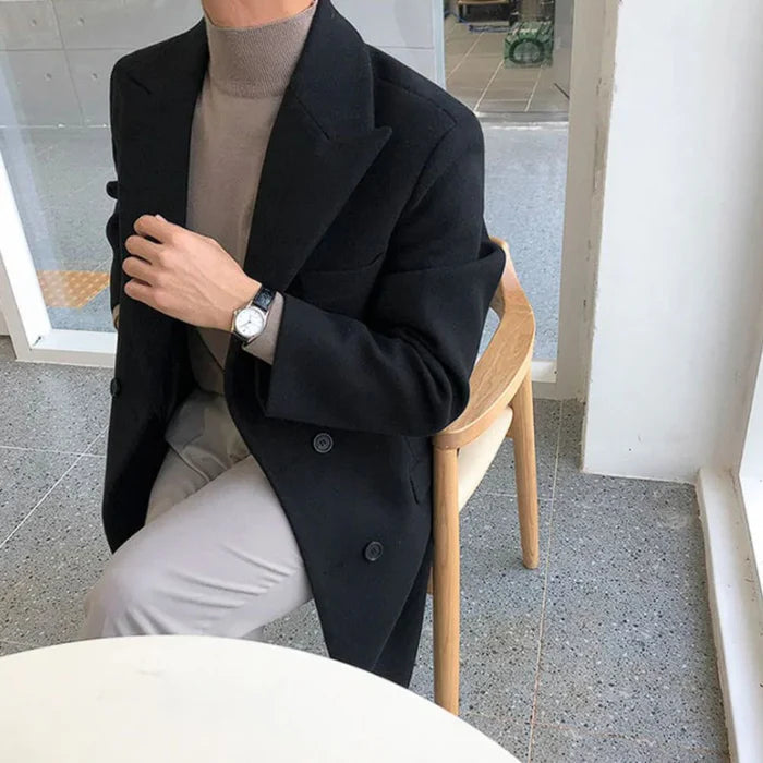 Sobretudo Masculino em Lã Kingsmen KM216