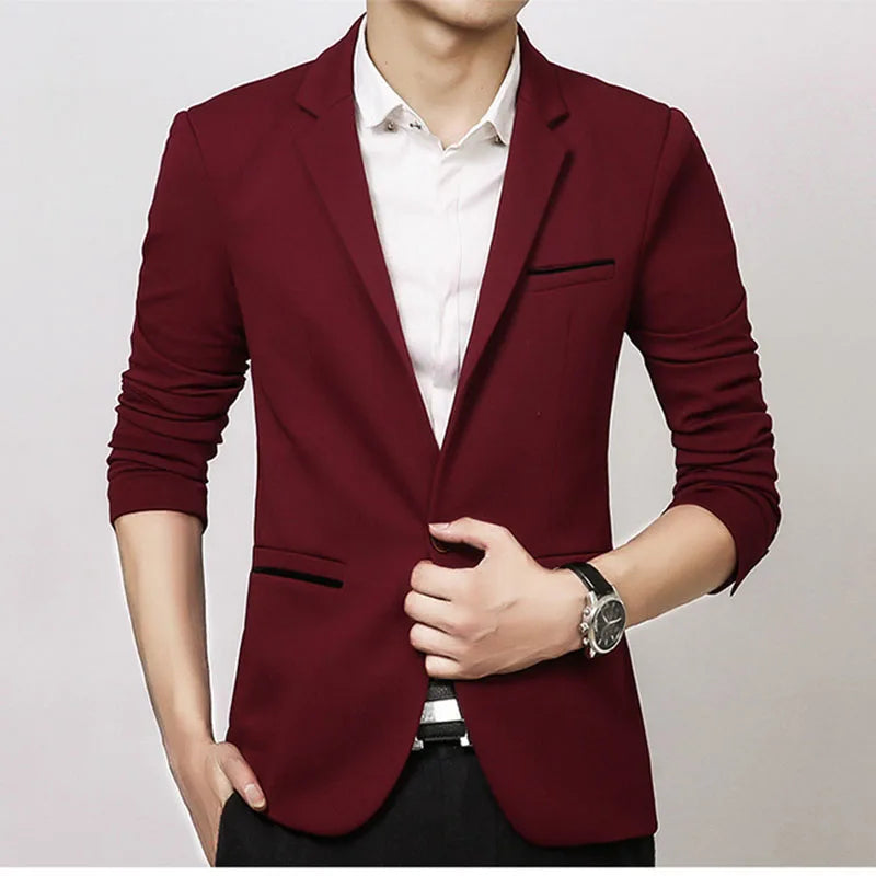 Blazer Masculino Slim Fit em Algodão Kingsmen KM001