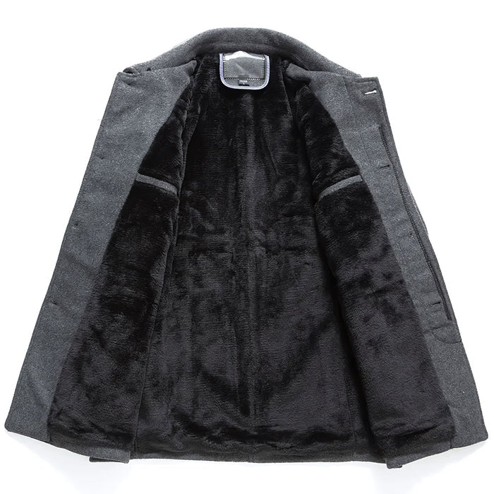 Sobretudo Masculino Curto de Lã Kingsmen KM211