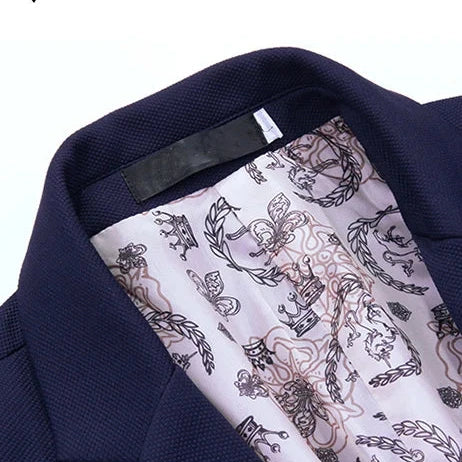 Blazer Masculino Slim Fit em Algodão Kingsmen KM001