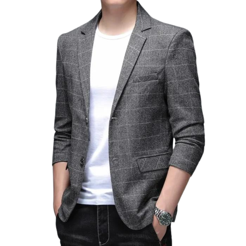 Blazer Masculino Listrado Kingsmen KM009