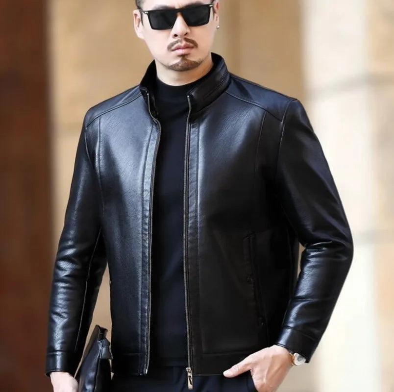 Jaqueta De Couro Masculina Kingsmen KM114