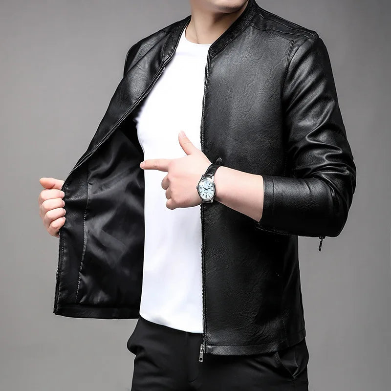 Jaqueta De Couro Masculina Kingsmen  KM169