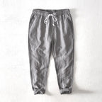 Calça Listrada Masculina em Linho Kingsmen KM382