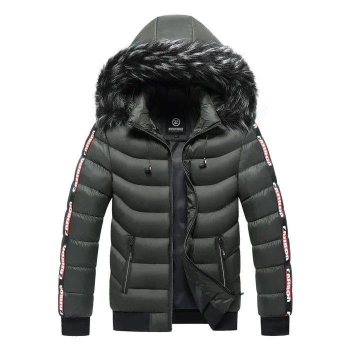 Jaqueta Puffer Masculina Capuz Forrado Kingsmen KM112