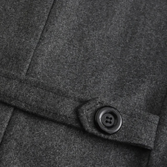 Sobretudo Masculino Longo em Lã Kingsmen KM232