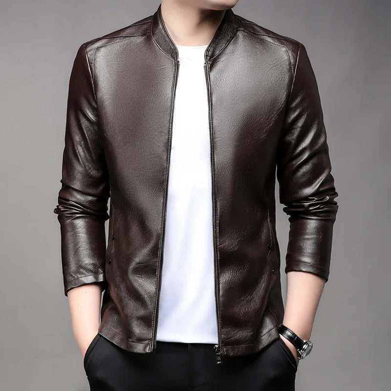 Jaqueta De Couro Masculina Kingsmen  KM169