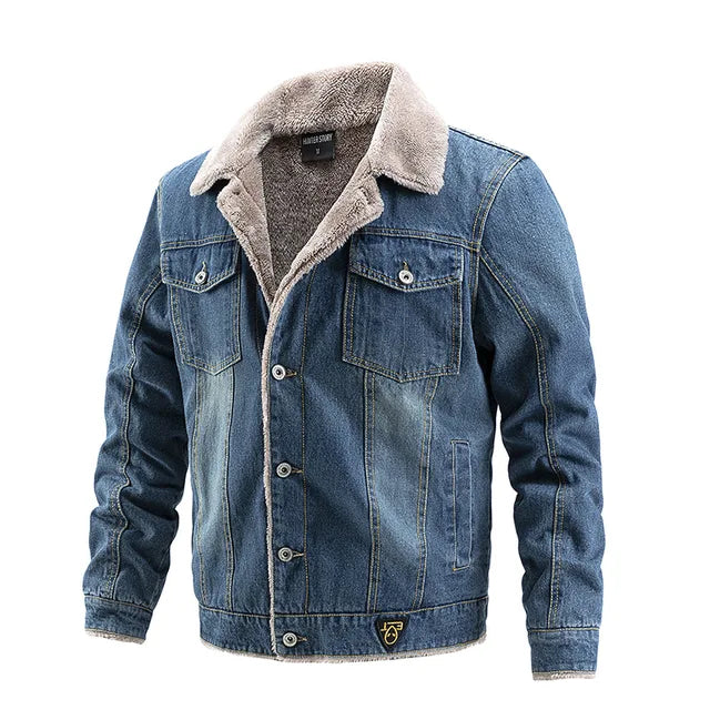 Jaqueta Jeans Masculina com Interior Forrada  Kingsmen  KM142