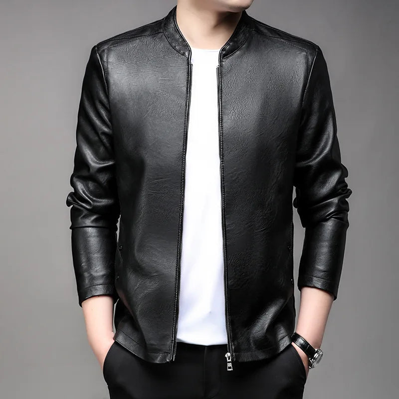 Jaqueta De Couro Masculina Kingsmen  KM169