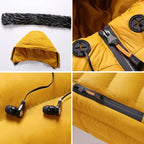 Jaqueta Puffer Masculina Capuz Forrado Kingsmen KM112