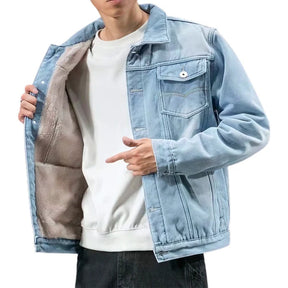 Jaqueta Masculina Jeans Acolchoado Kingsmen KM094