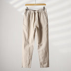 Calça de Linho Listrada Masculina Kngsmen KM008