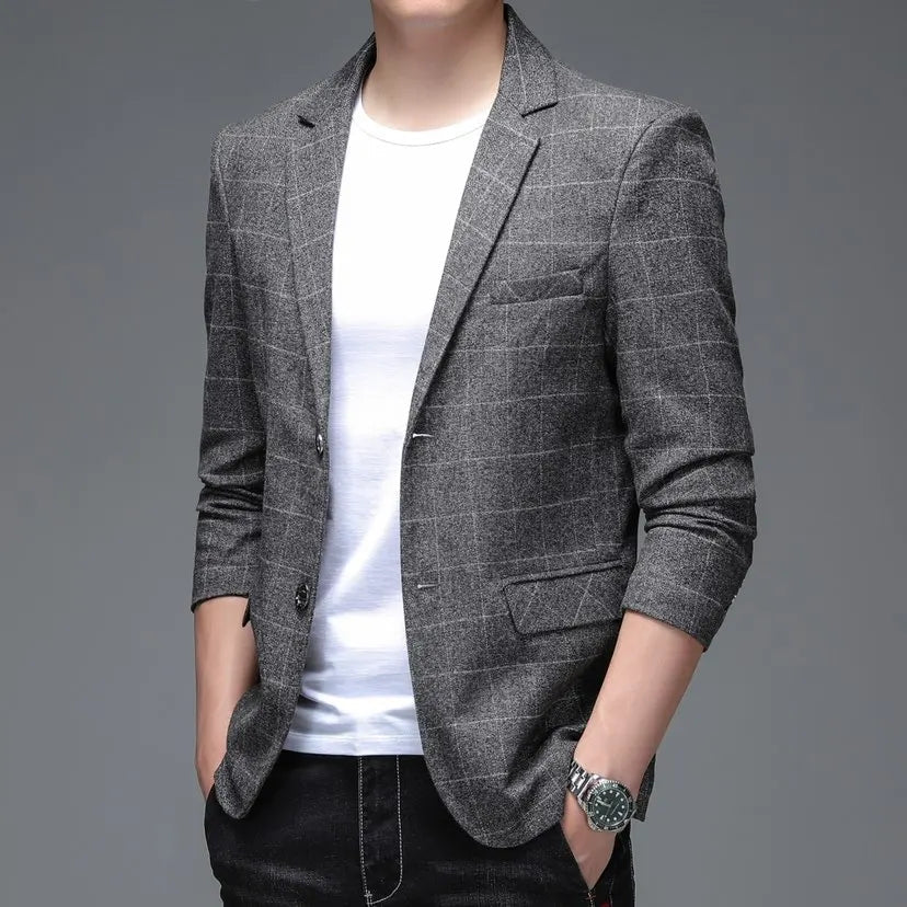 Blazer Masculino Listrado Kingsmen KM009