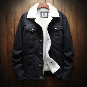 Jaqueta Jeans Masculina Forrada em Lã Kingsmen KM097
