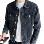 Jaqueta Jeans Masculina com Botões  Kingsmen  KM160