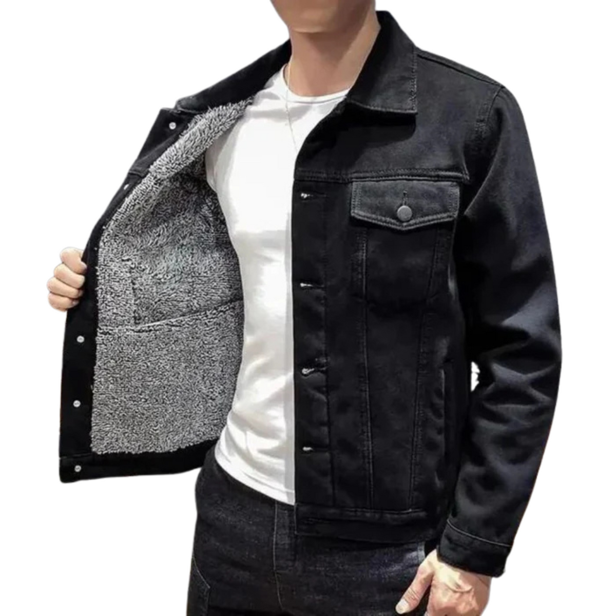 Jaqueta Jeans Masculina  Kingsmen KM133