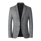 Blazer Masculino em Lã Quadriculado Kingsmen  KM356
