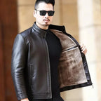 Jaqueta De Couro Masculina Kingsmen KM114