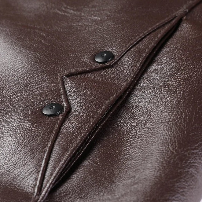 Jaqueta De Couro Masculina Kingsmen  KM169