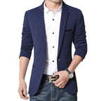 Blazer Masculino Slim Fit em Algodão Kingsmen KM001