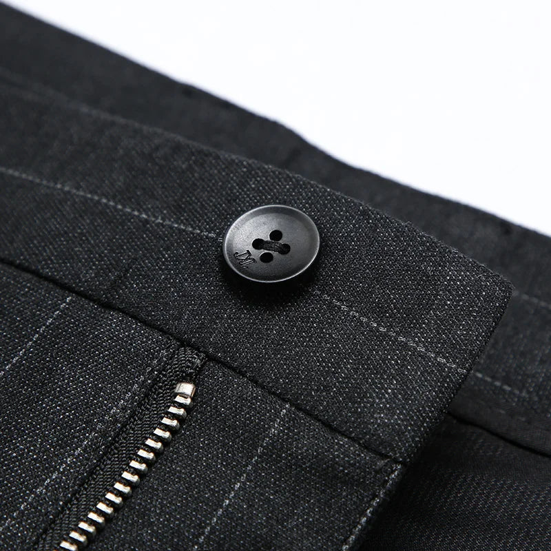 Calça Social Listrada Masculina Kngsmen KM209