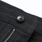 Calça Social Listrada Masculina Kngsmen KM209