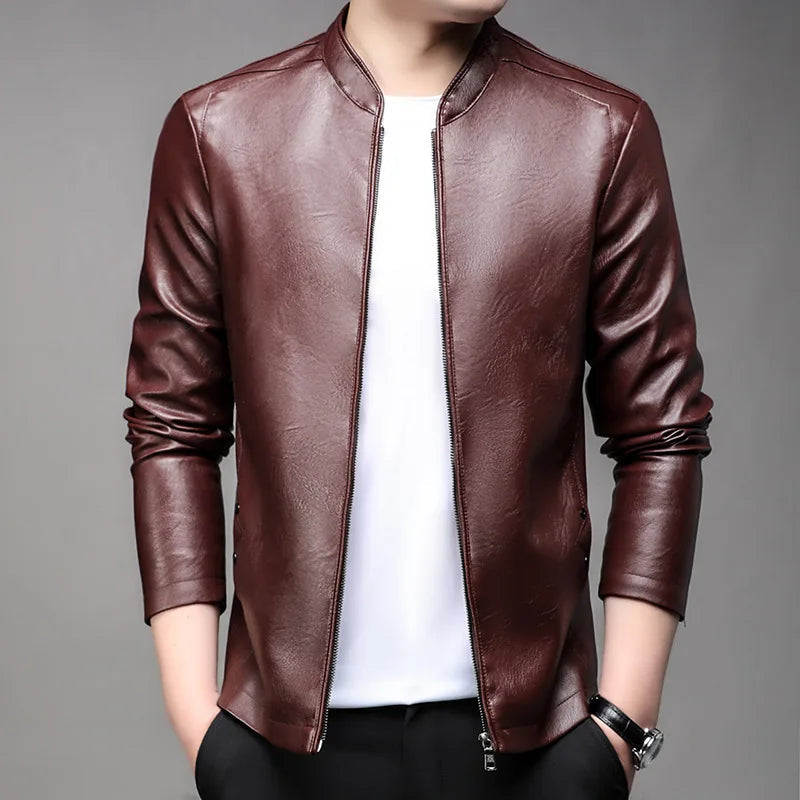 Jaqueta De Couro Masculina Kingsmen  KM169