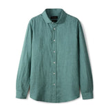 Camisa de Linho Lisa Masculina Kingsmen KM347