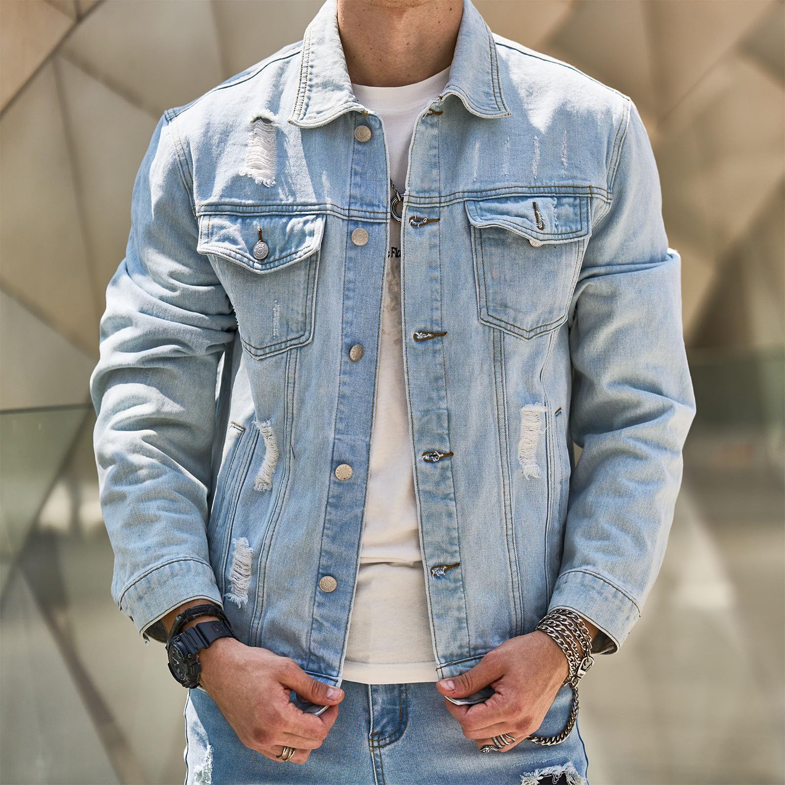 Jaqueta Jeans Masculina  Kingsmen  KM158