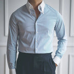 Camisa Social Listrada Masculina Kingsmen KM053