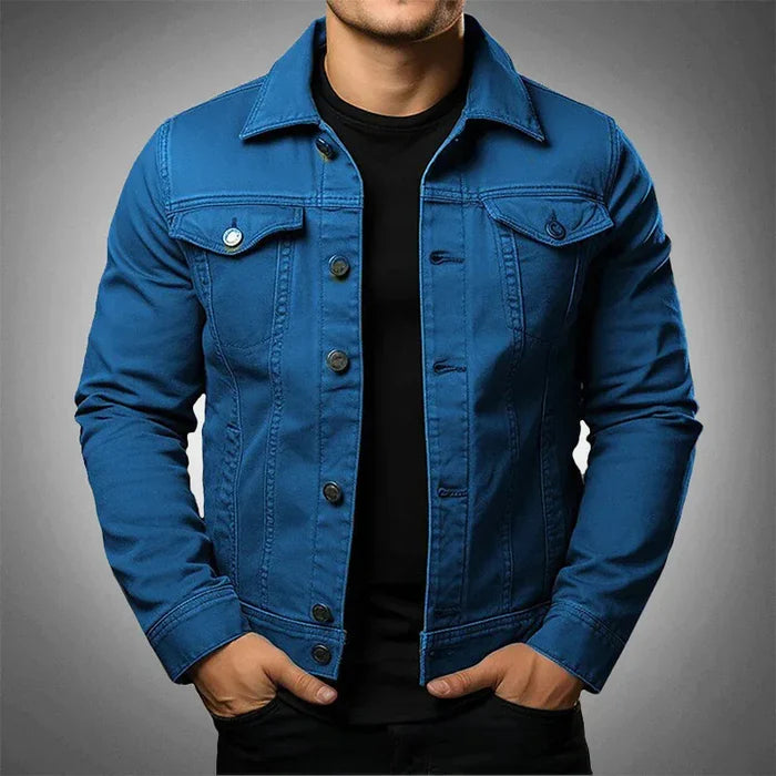 Jaqueta Jeans Masculina Slim Kingsmen KM073