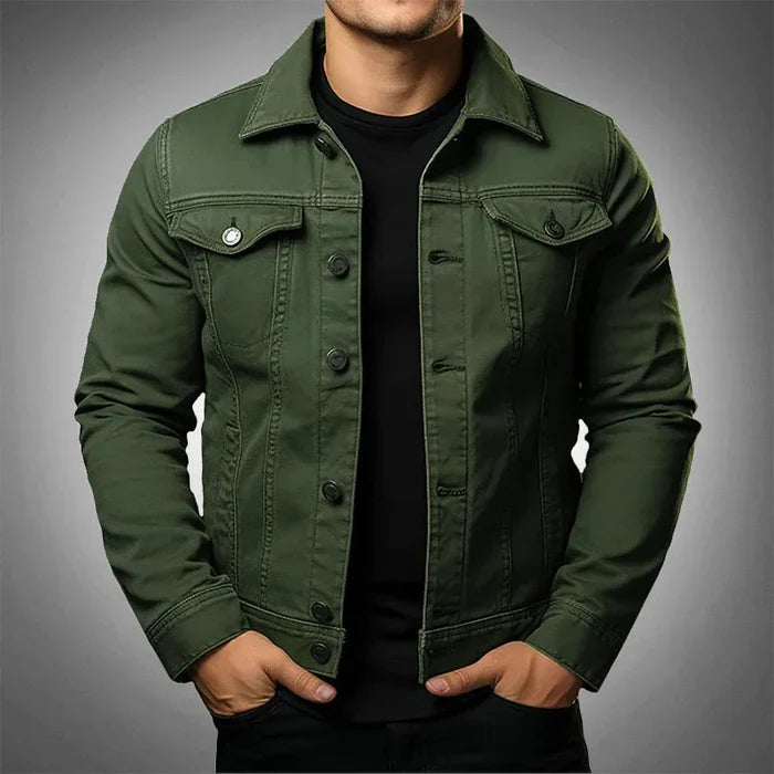 Jaqueta Jeans Masculina Slim Kingsmen KM073
