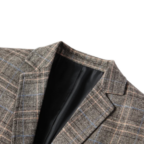 Blazer Masculino em Lã Quadriculado Kingsmen  KM356