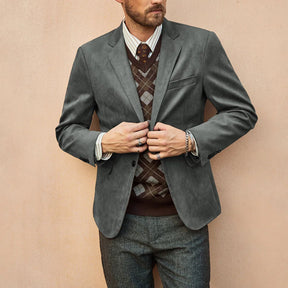Blazer Masculino em Camurça Kingsmen KM353