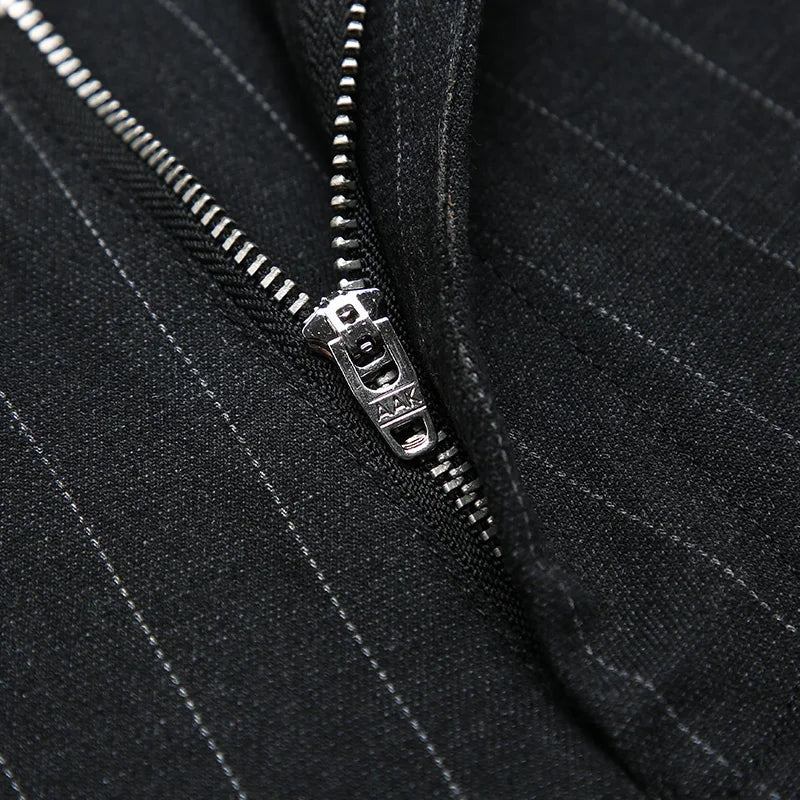 Calça Social Listrada Masculina Kngsmen KM209