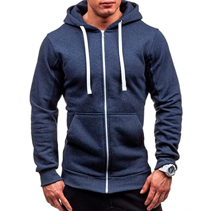 Jaqueta Moletom Masculina com Capuz e Zíper Kingsmen KM092